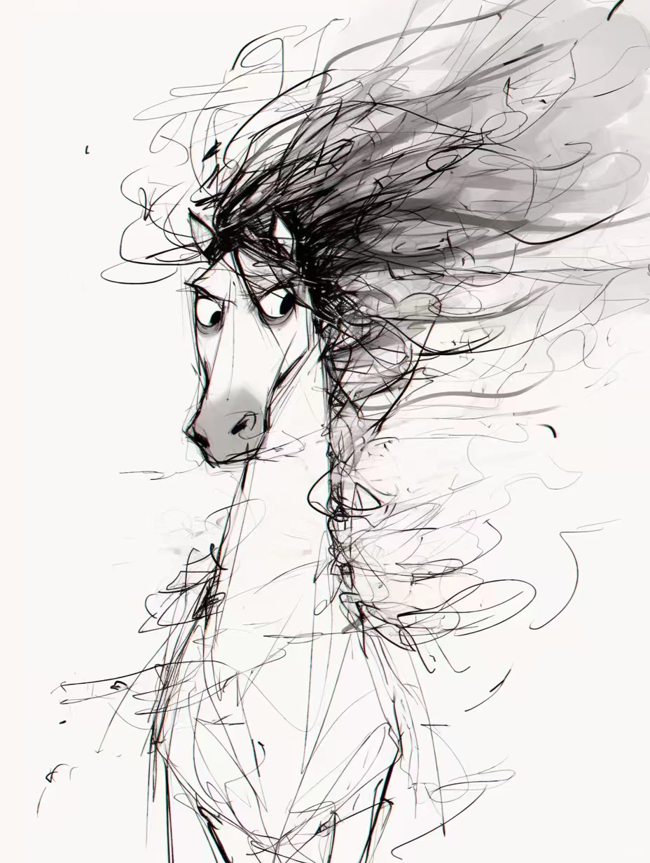 小马潦草画风！