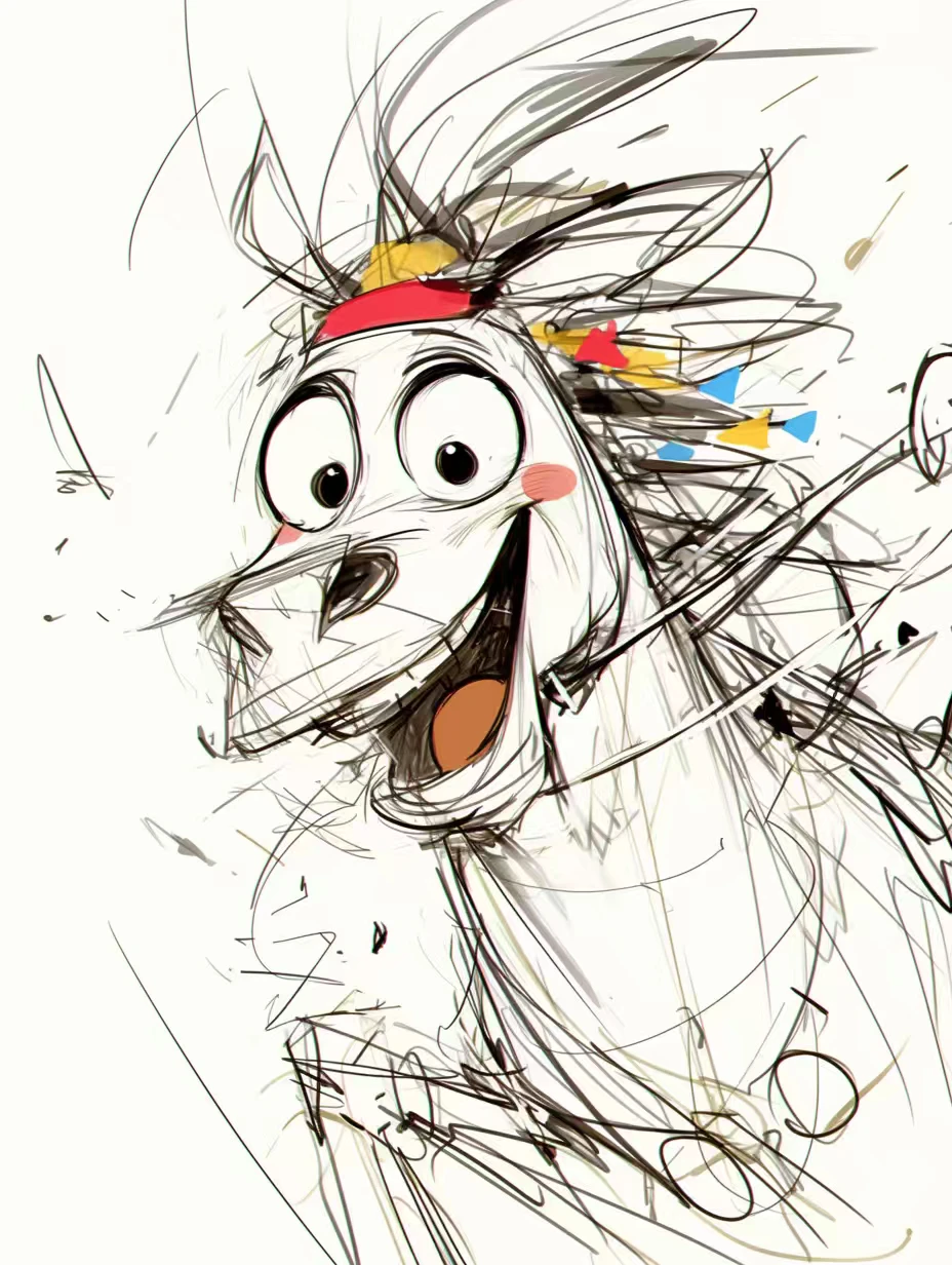 小马潦草画风！