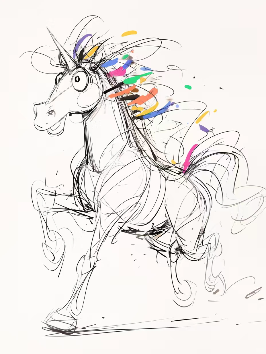 小马潦草画风！