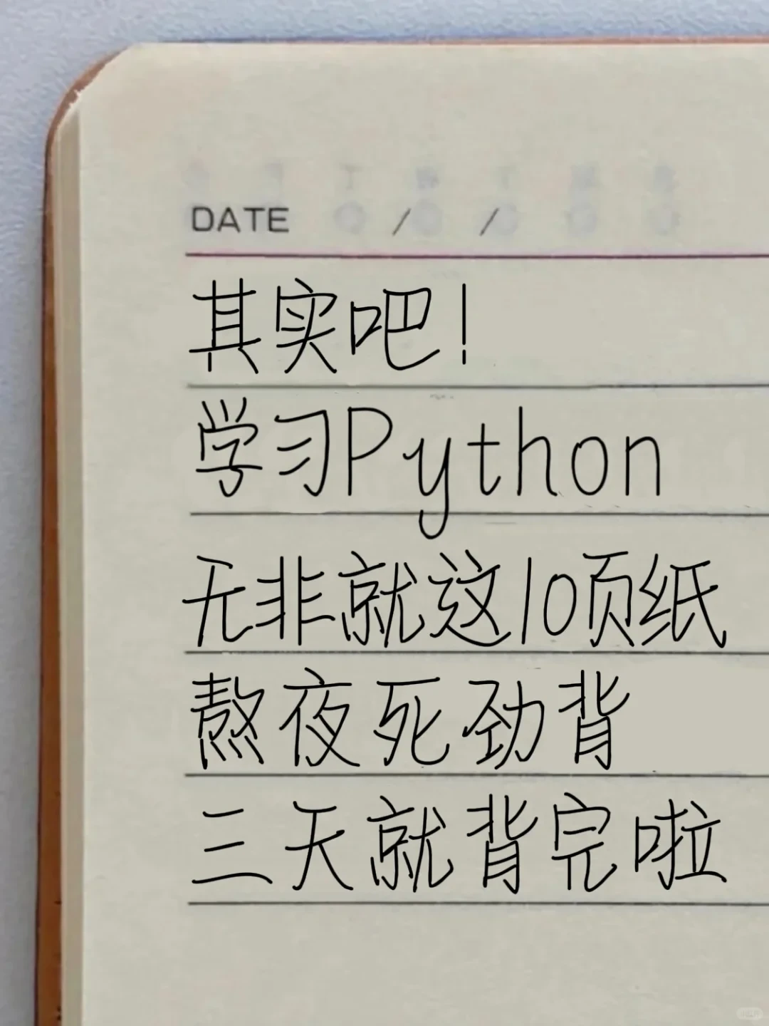 Python就这10页纸（邪修版）