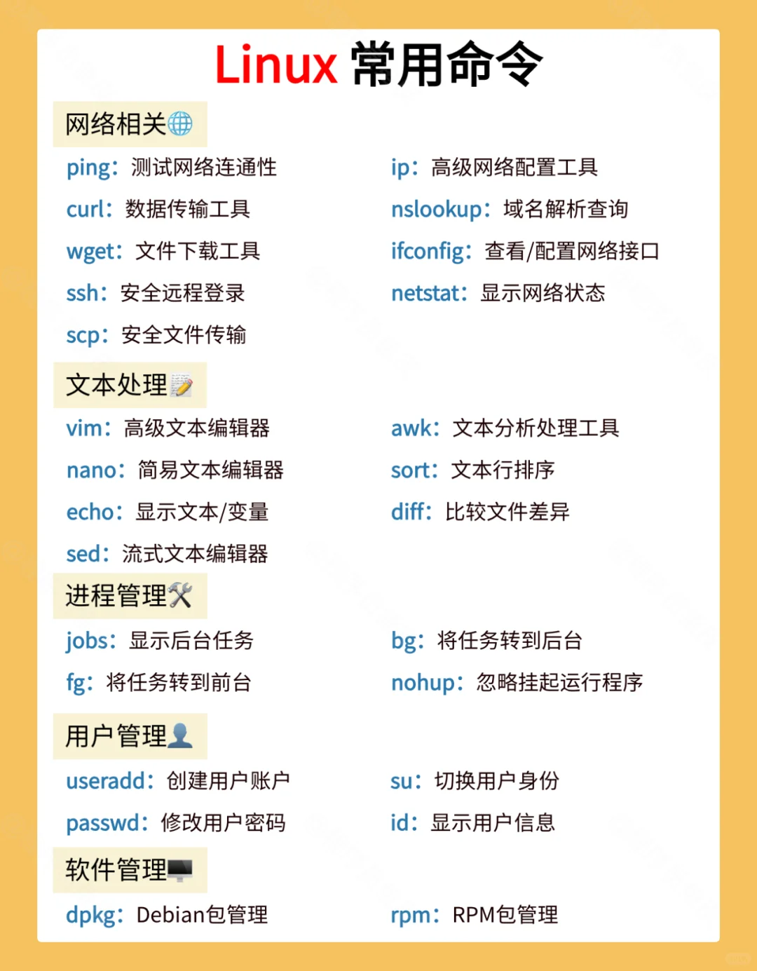 学编程必知必会：Linux常用命令，建议收藏