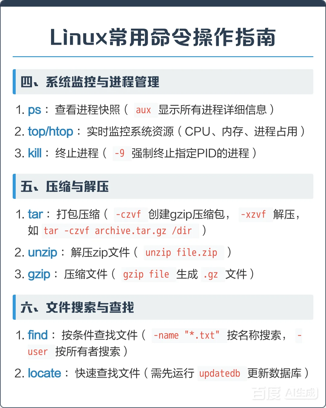 Linux常用命令操作指南
