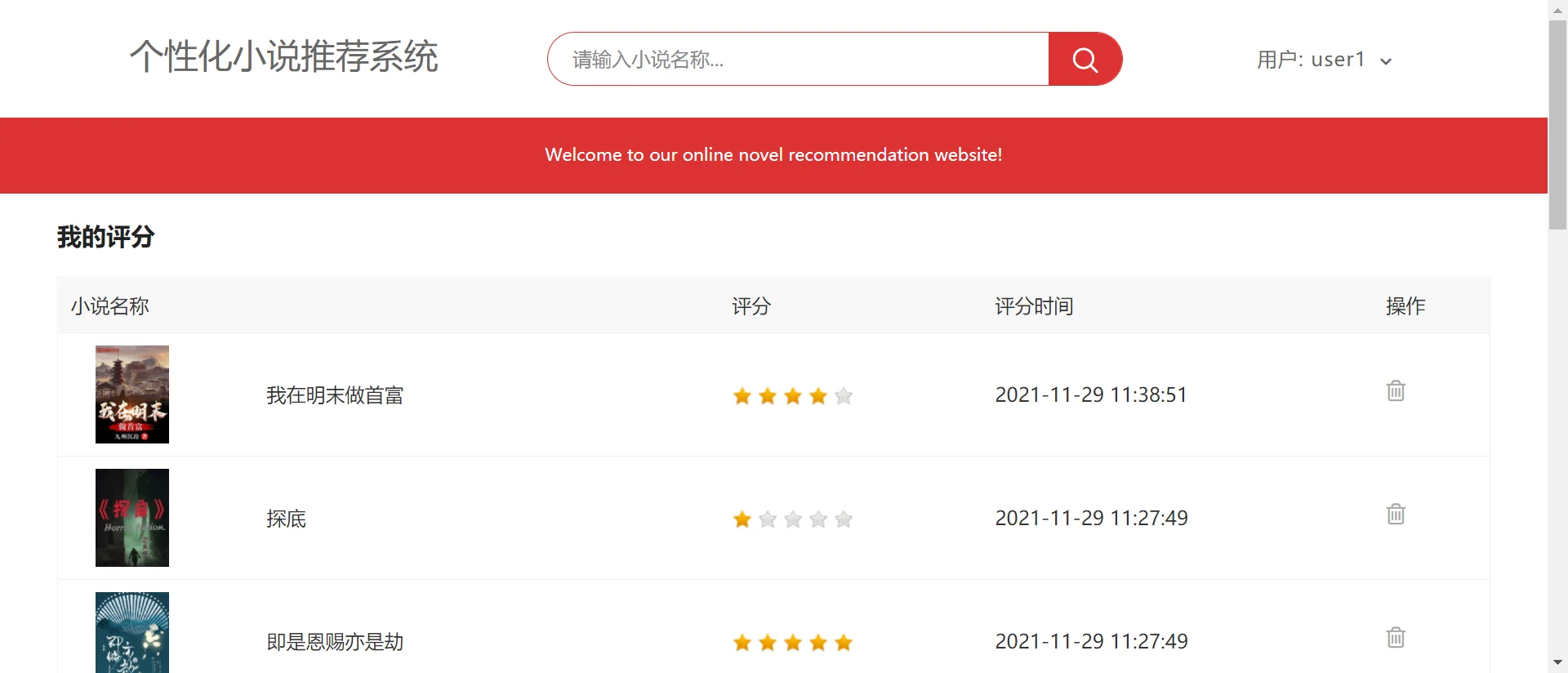 python_个性化小说推荐系统