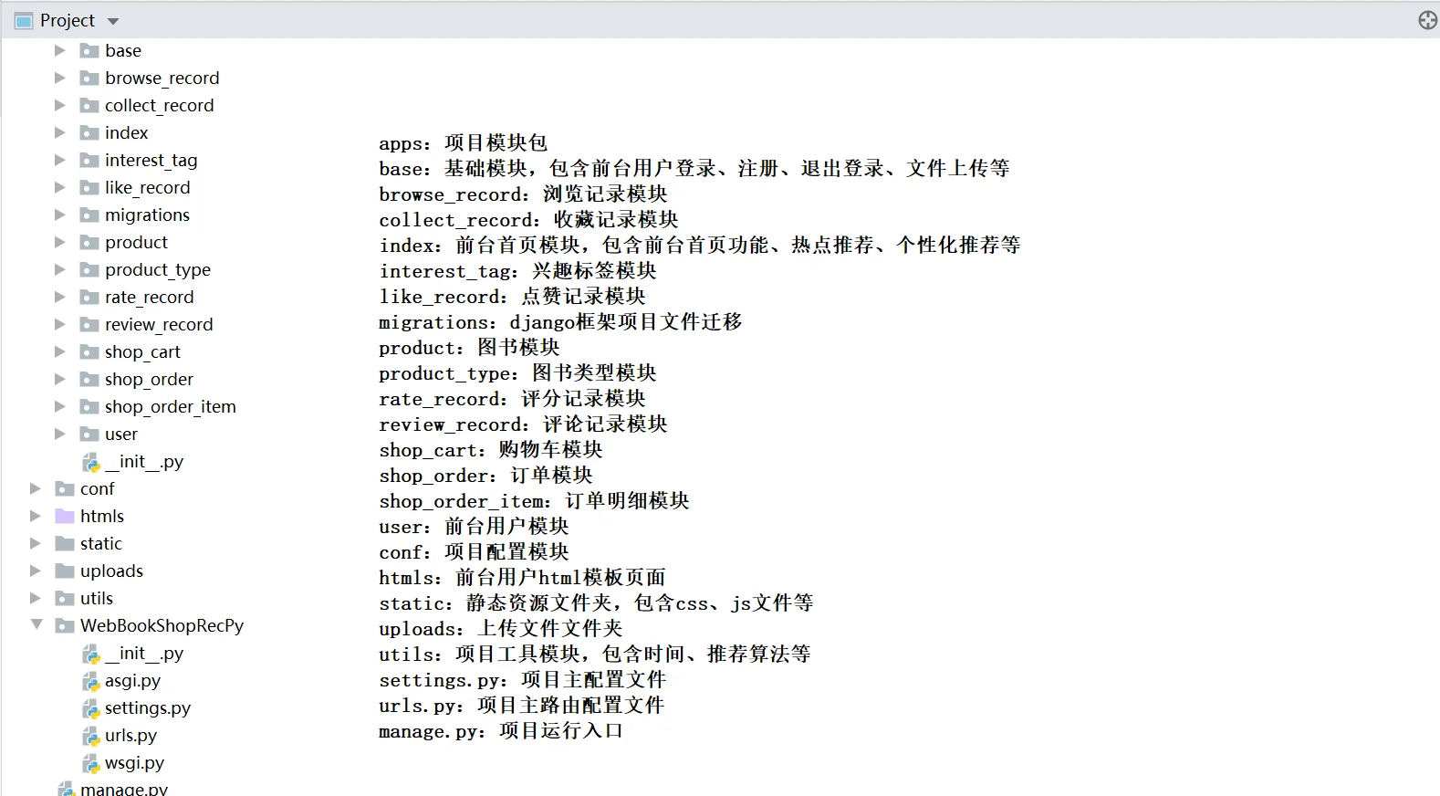 python在线书店推荐系统django