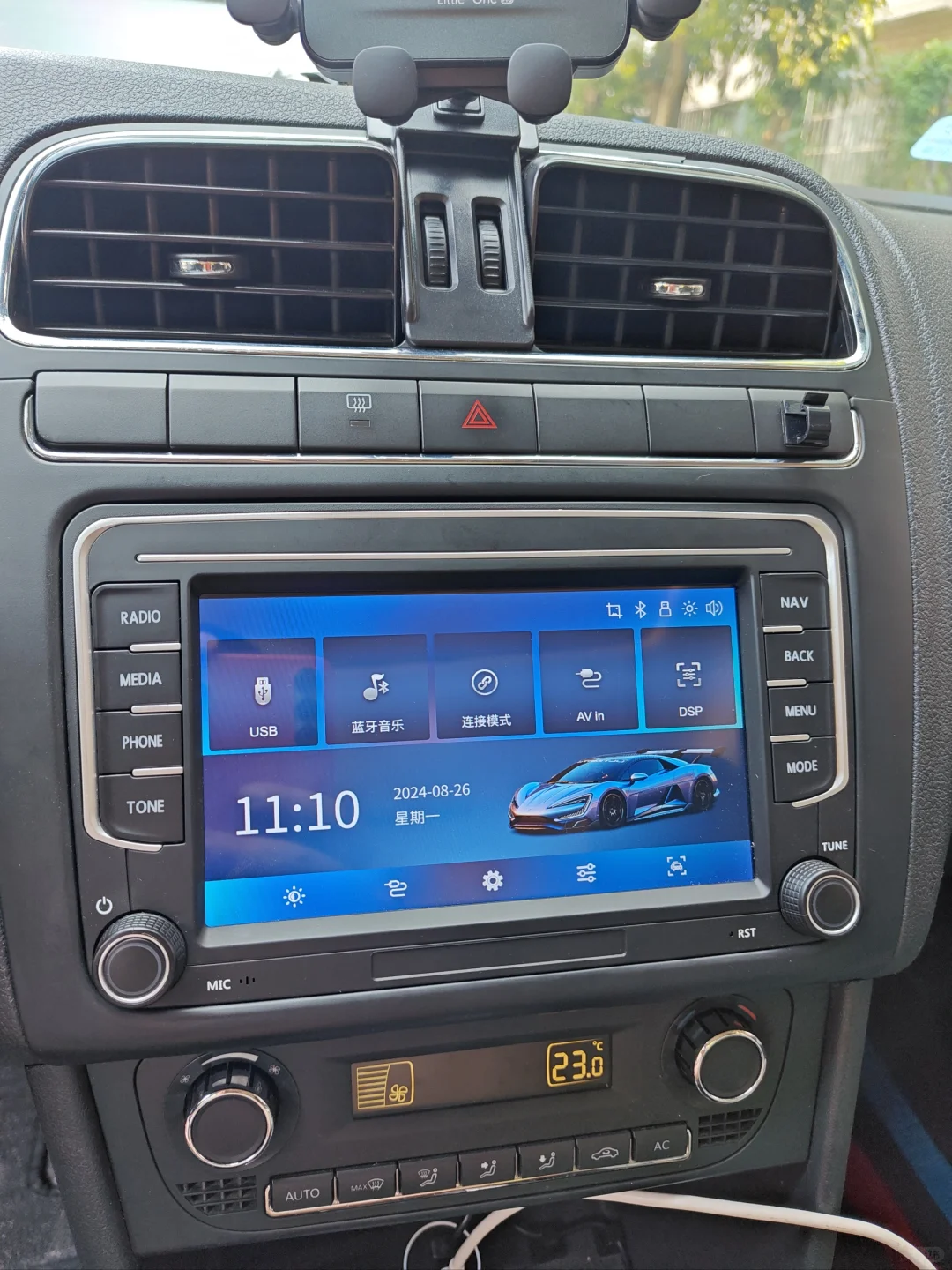 二手大众cross polo更换linux中控屏