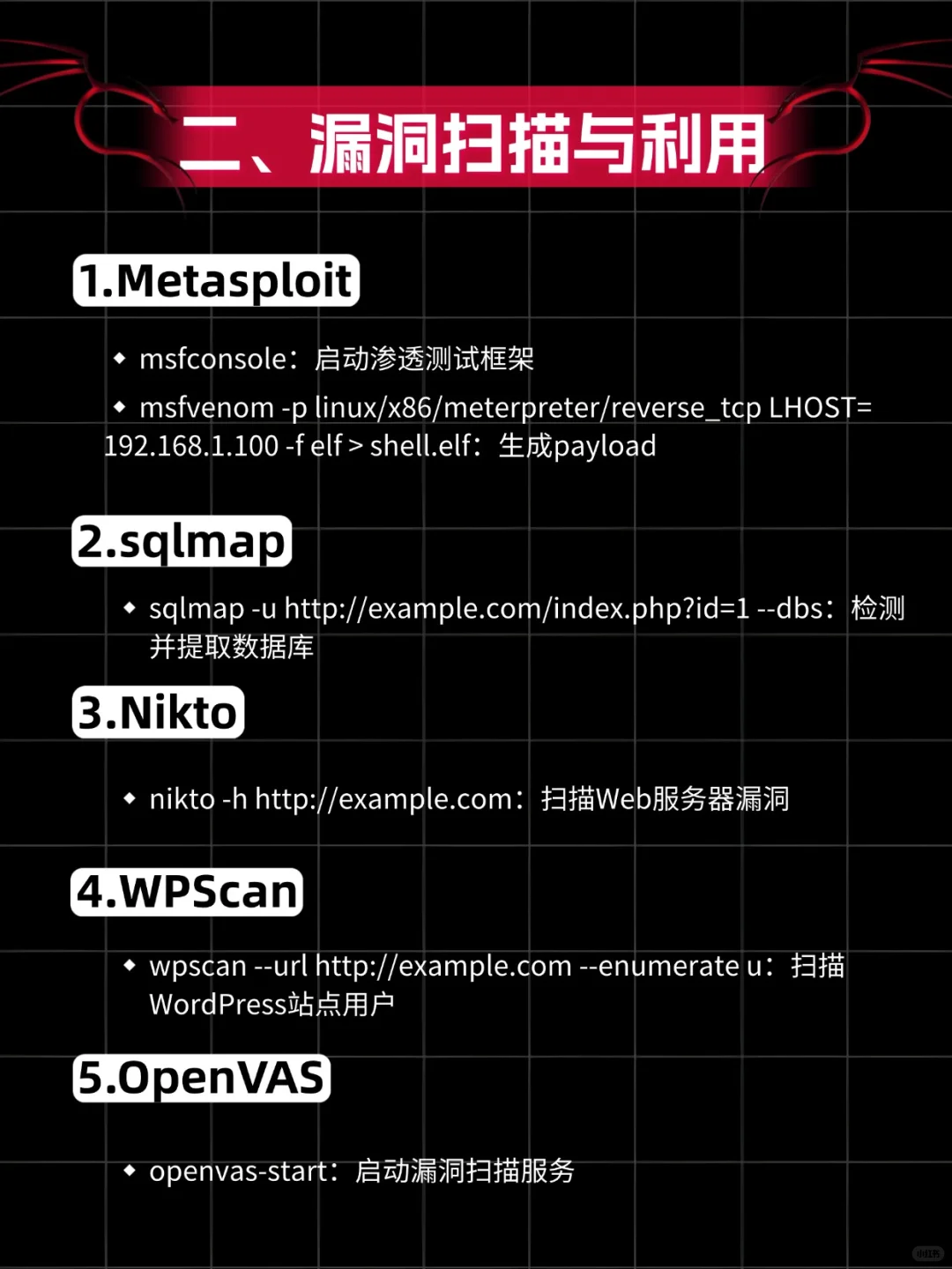 黑客技术--Kali Linux命令手册