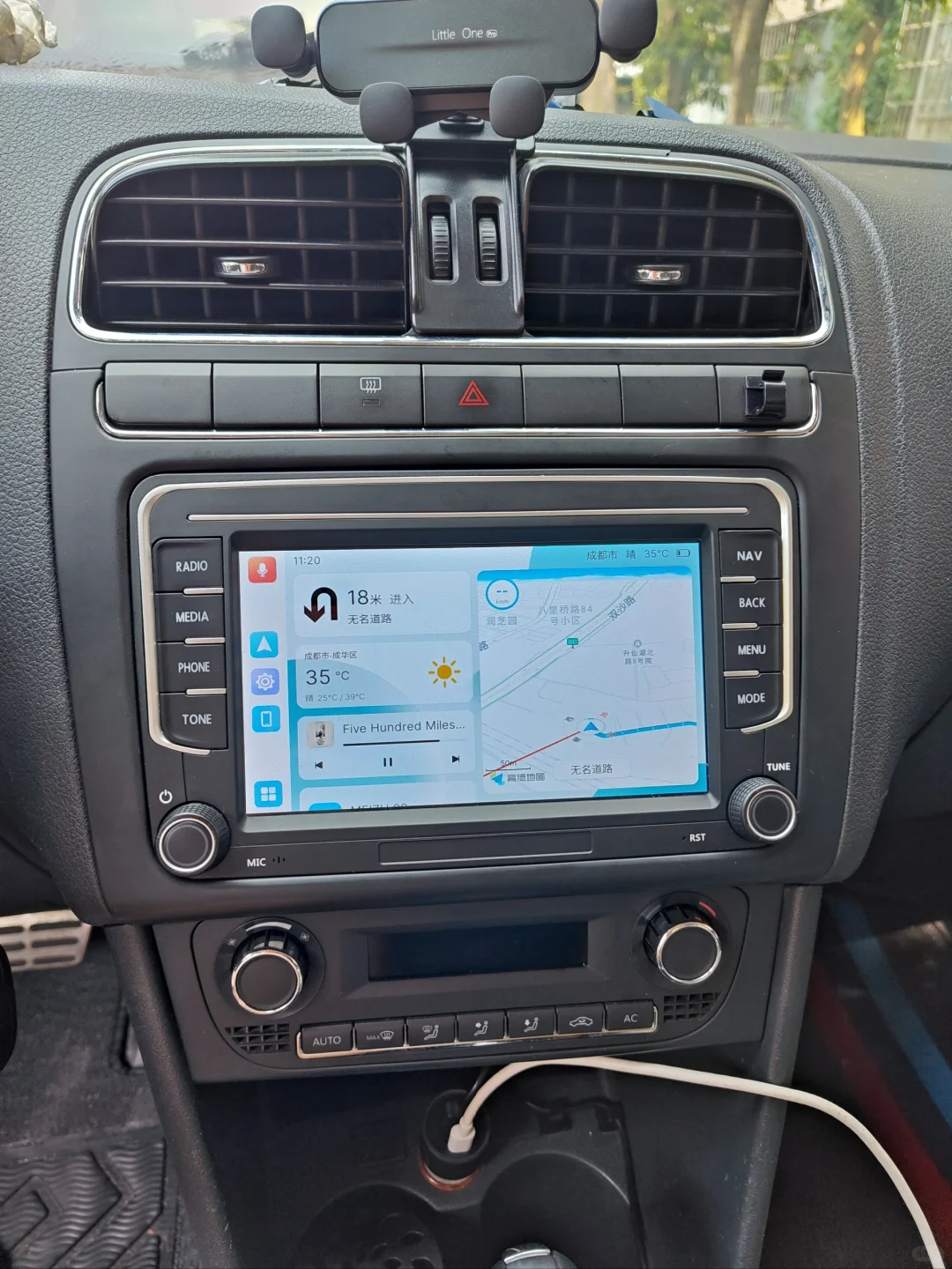 二手大众cross polo更换linux中控屏