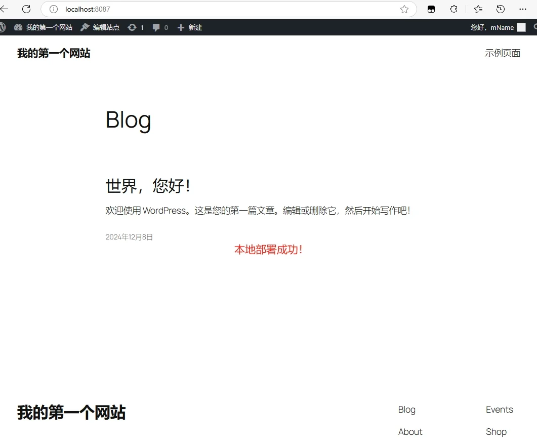 定制自己的wordpress，本地部署windows版