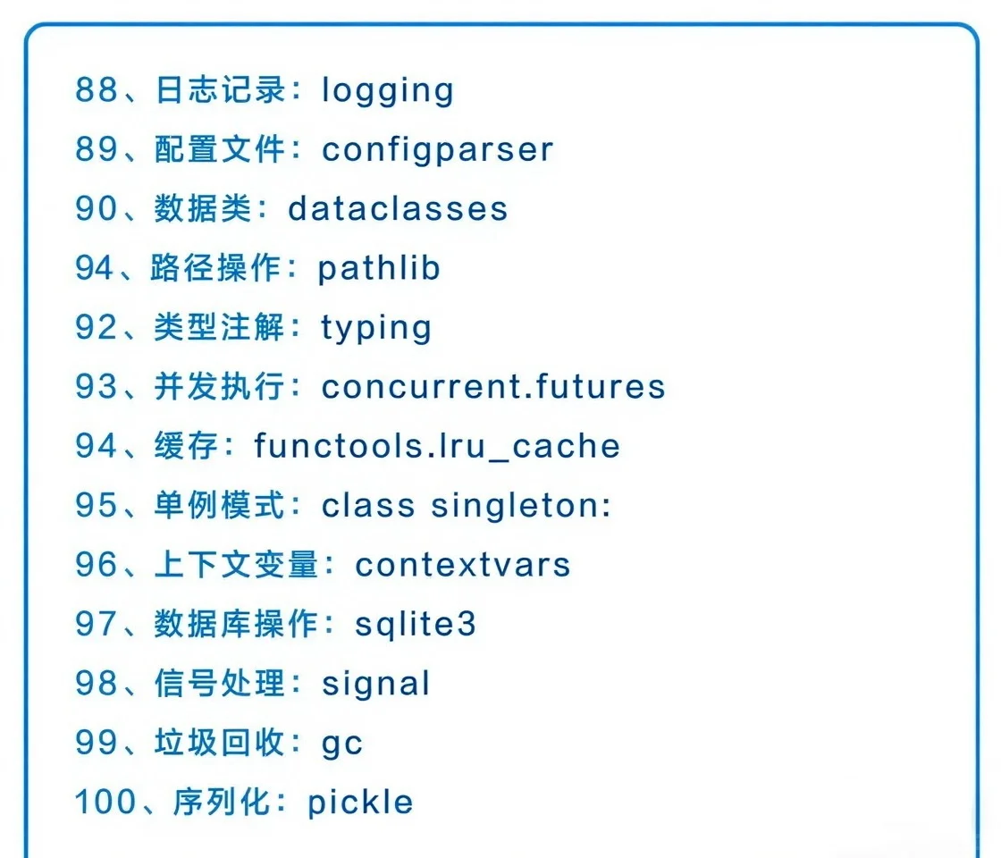 自学Python的100个必知语法