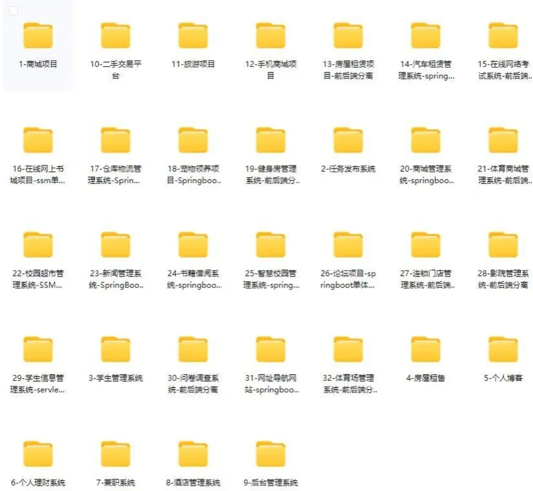 55个Java期末大作业【附源码】，拿走不谢