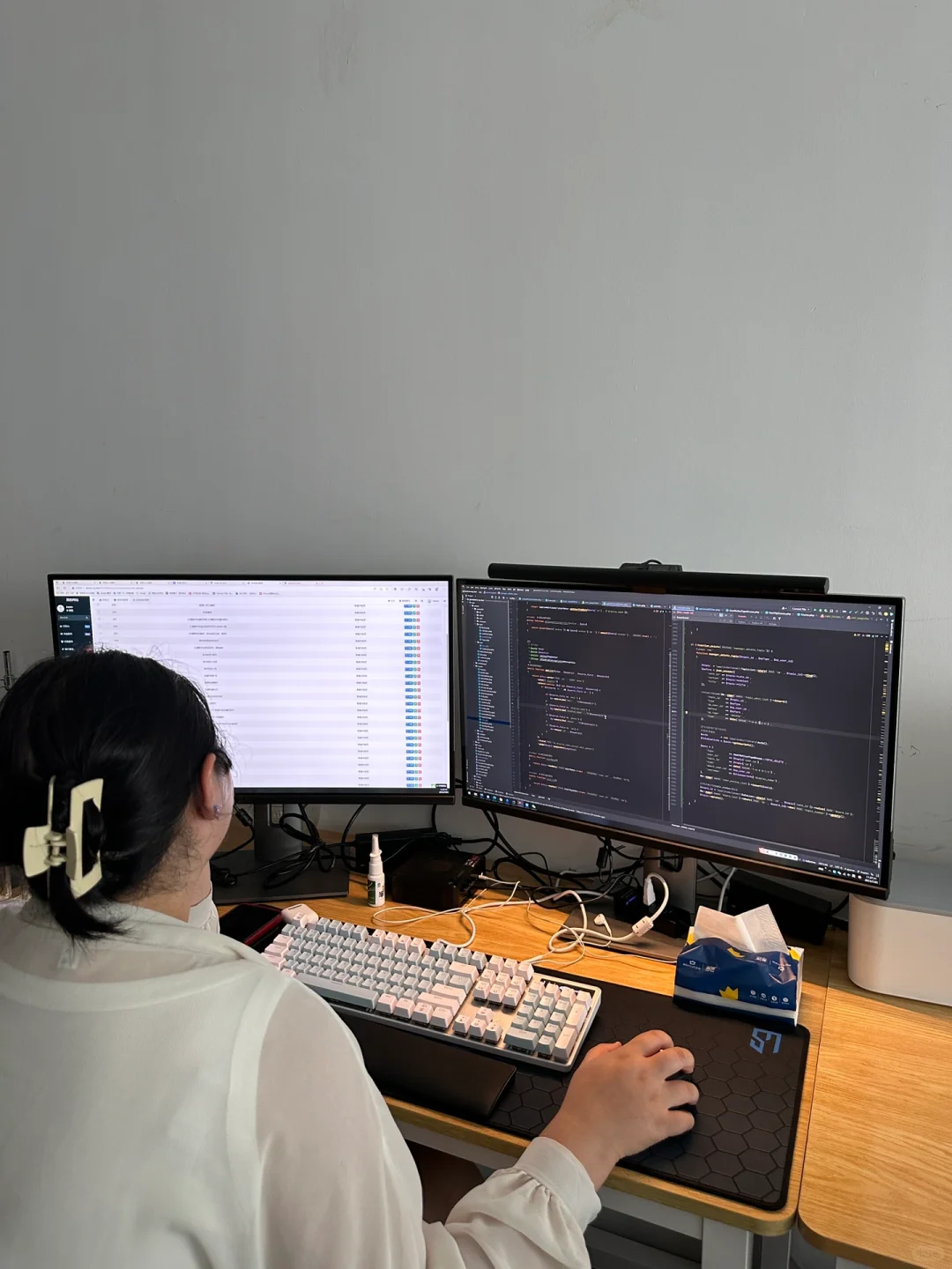 招了一位女开发