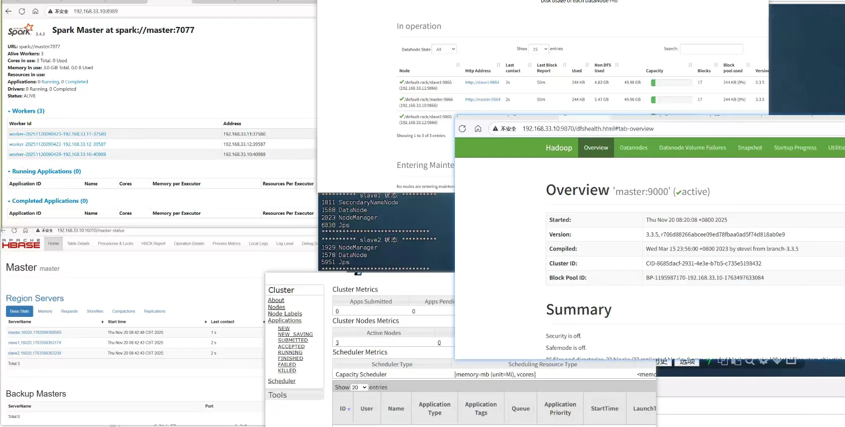 成品hadoop集群虚拟机/开箱即用/学习必备
