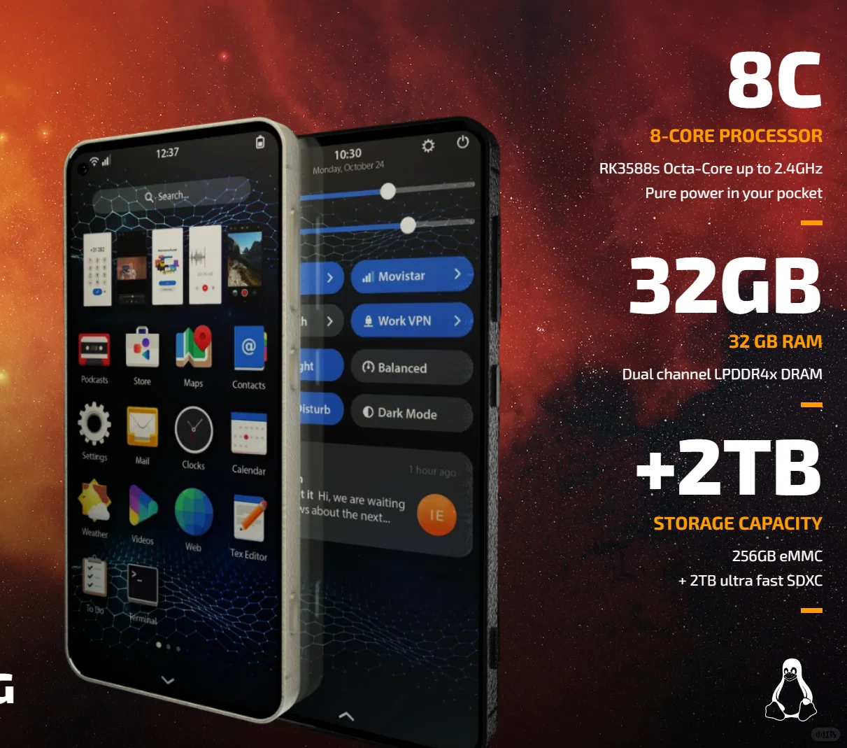 终于有新Linux手机发布了