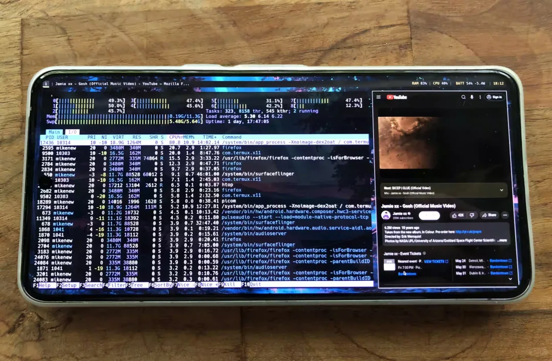 手机上能运行完整的桌面版 Linux 环境！