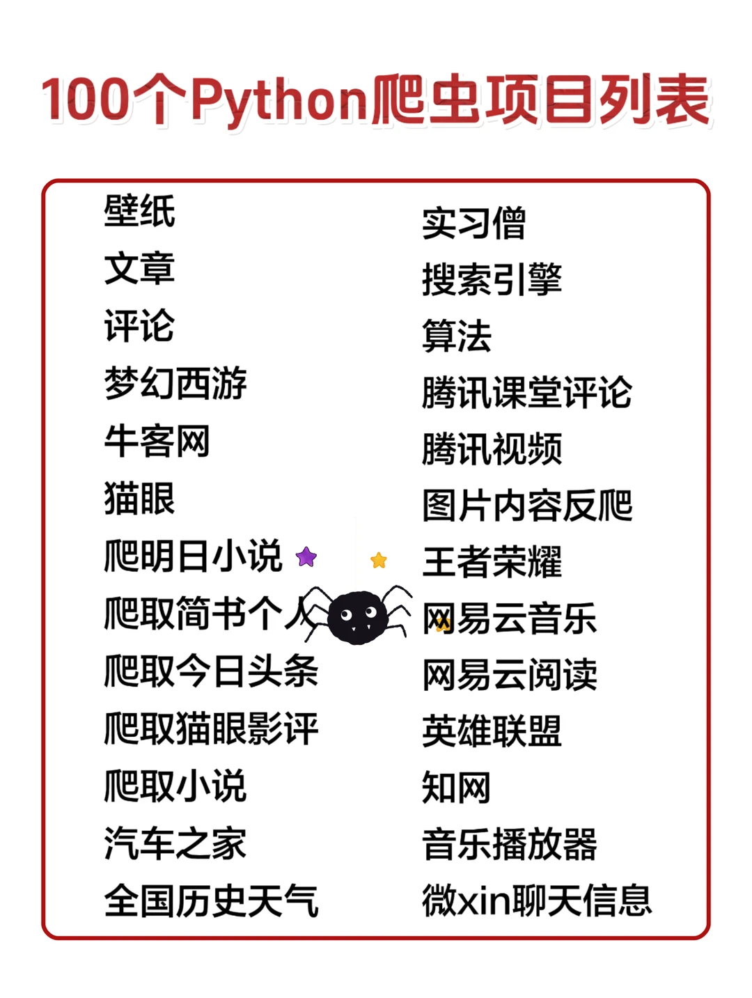 练完这100个爬虫项目，你的Python就炸了！