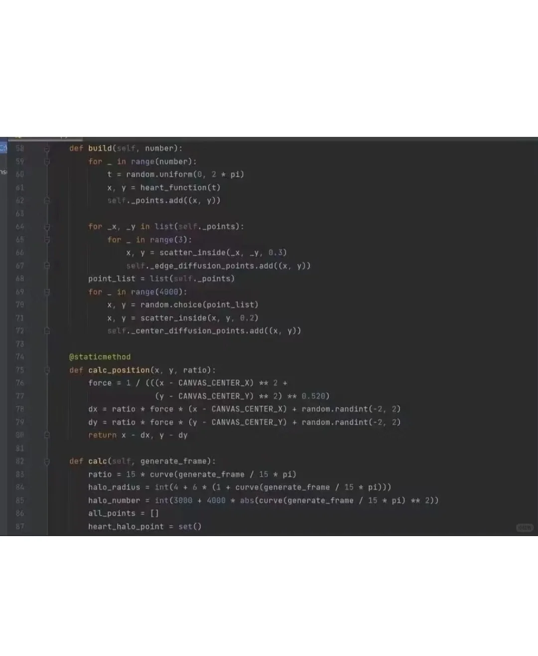 超简单的Python动态爱心，只需要复制就行