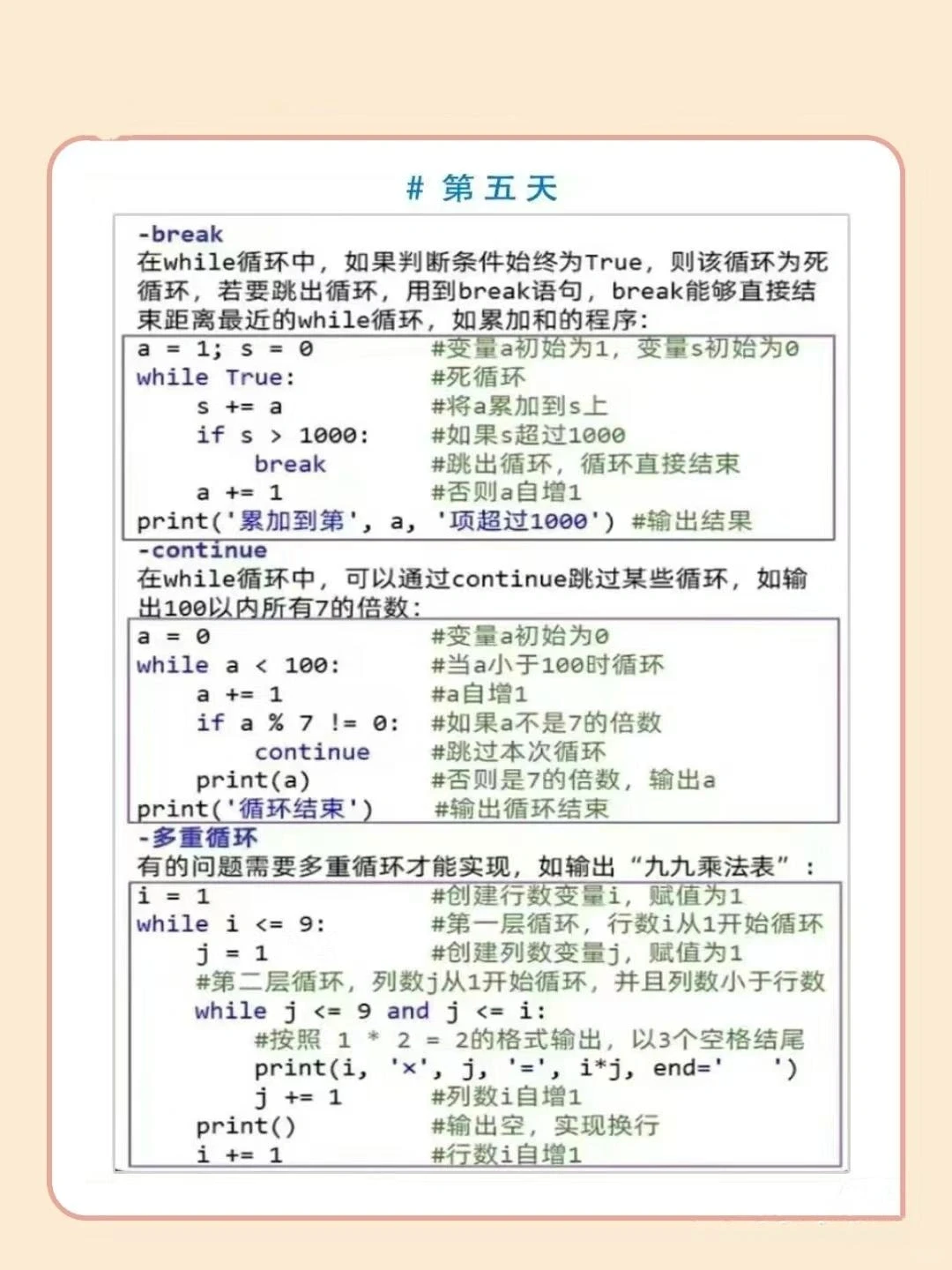 7天学完Python基础语法，适合新手入门