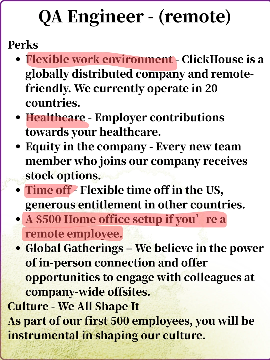 远程 QA 岗！ClickHouse 高潜力岗干货拆解