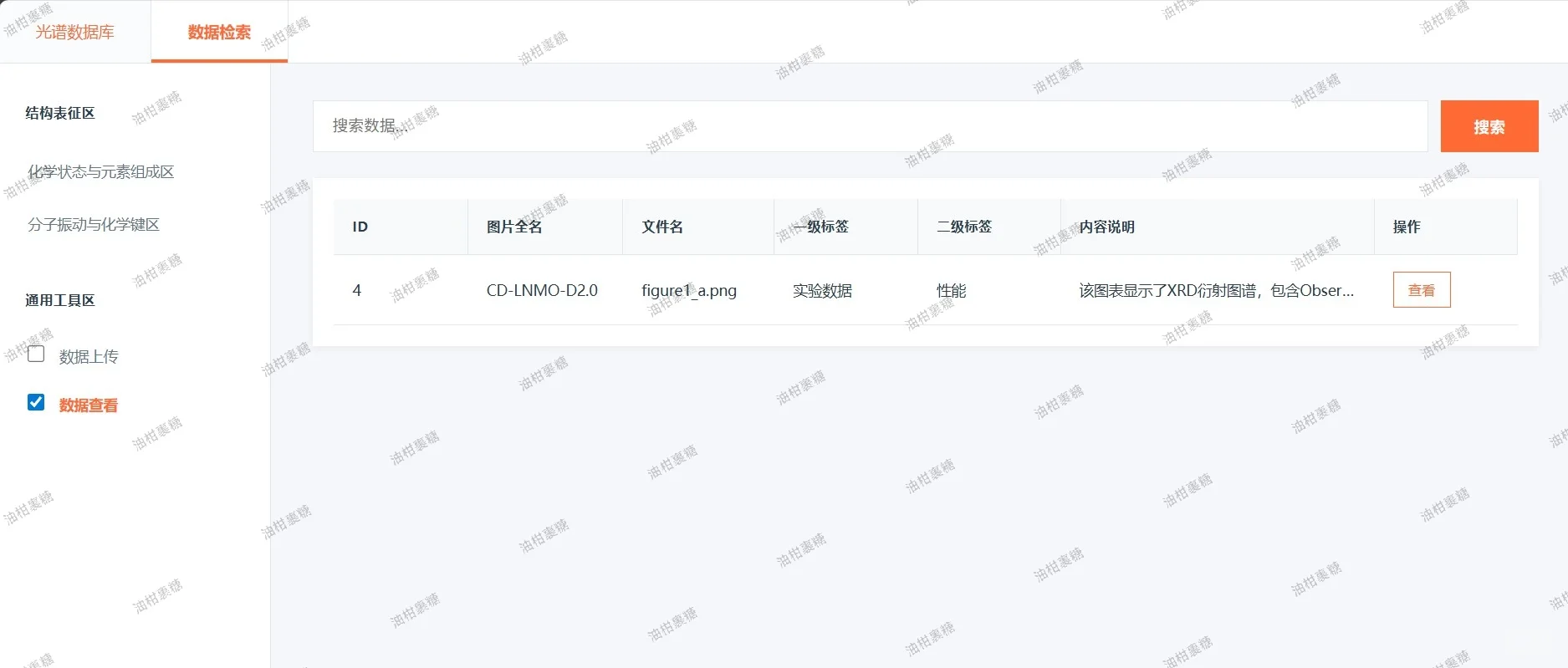 今日代码之材料信息学光谱数据库系统
