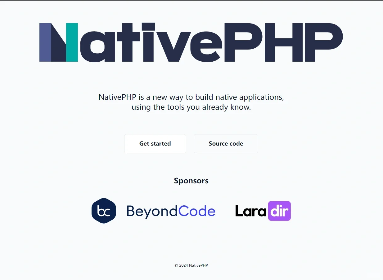 NativePHP:PHP也可以开发桌面应用程序啦
