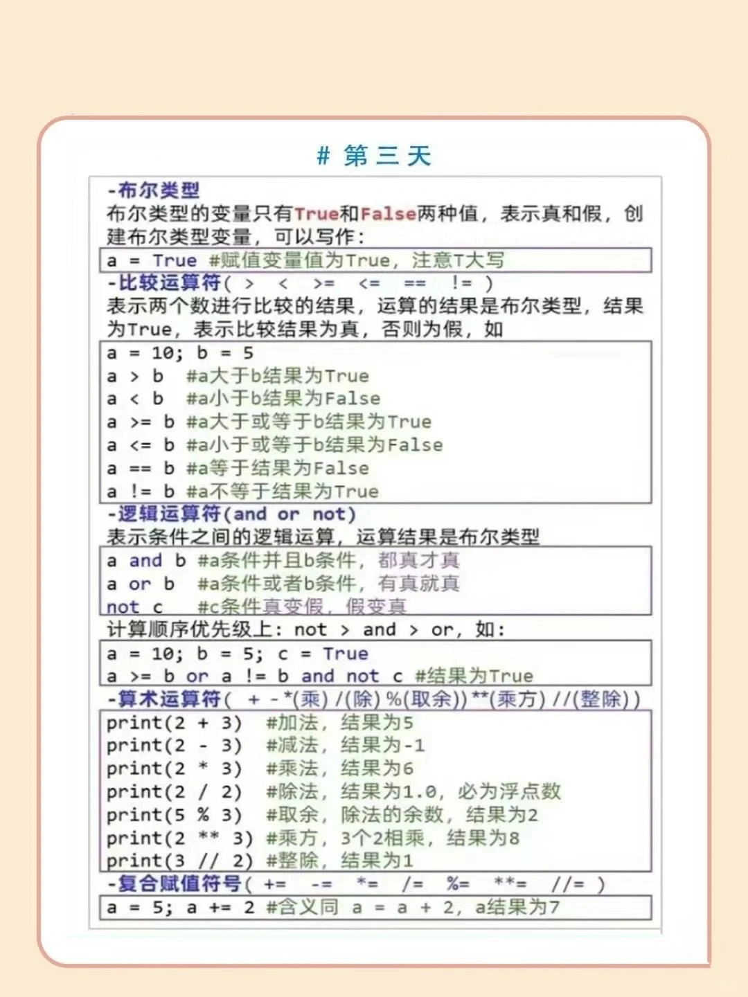 7天学完Python基础语法，适合新手入门