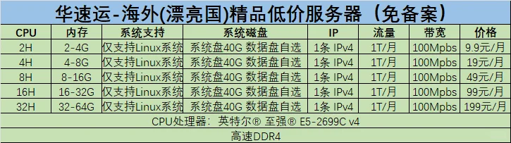 新上一批Linux服务器，超值