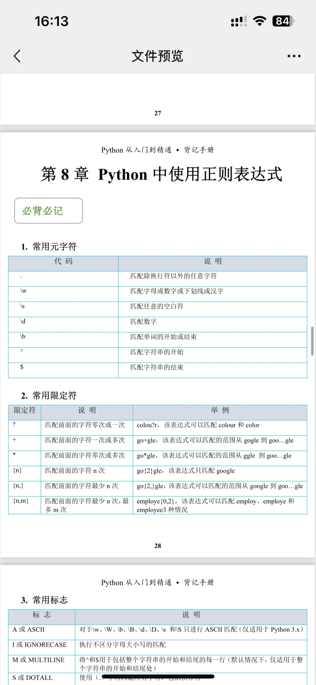 学python无非就是这10页纸背完，直接拿offer