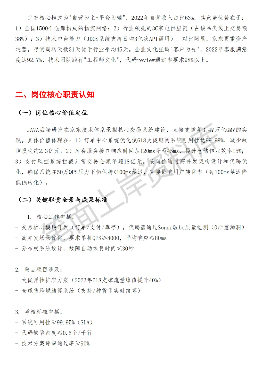 京东JAVA后端研发