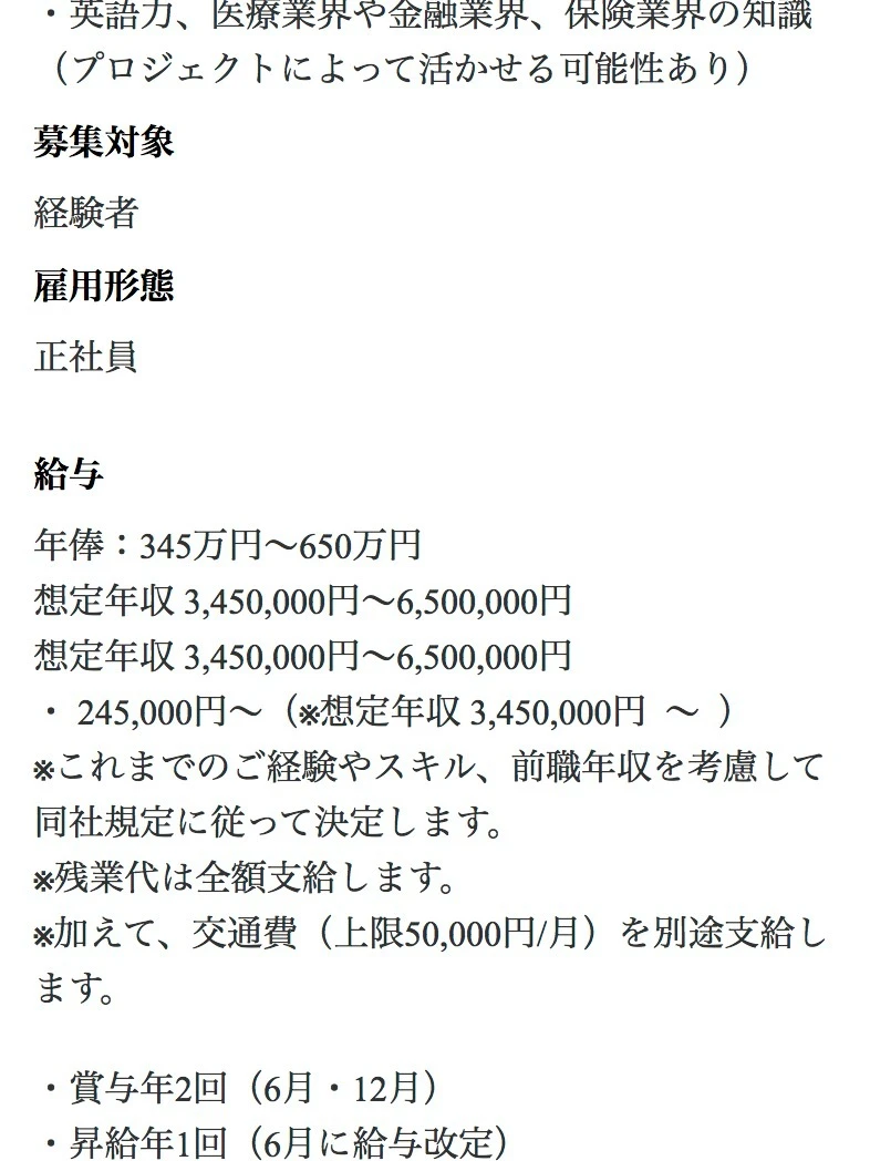 日本就職｜東京都｜エンジニア｜N2