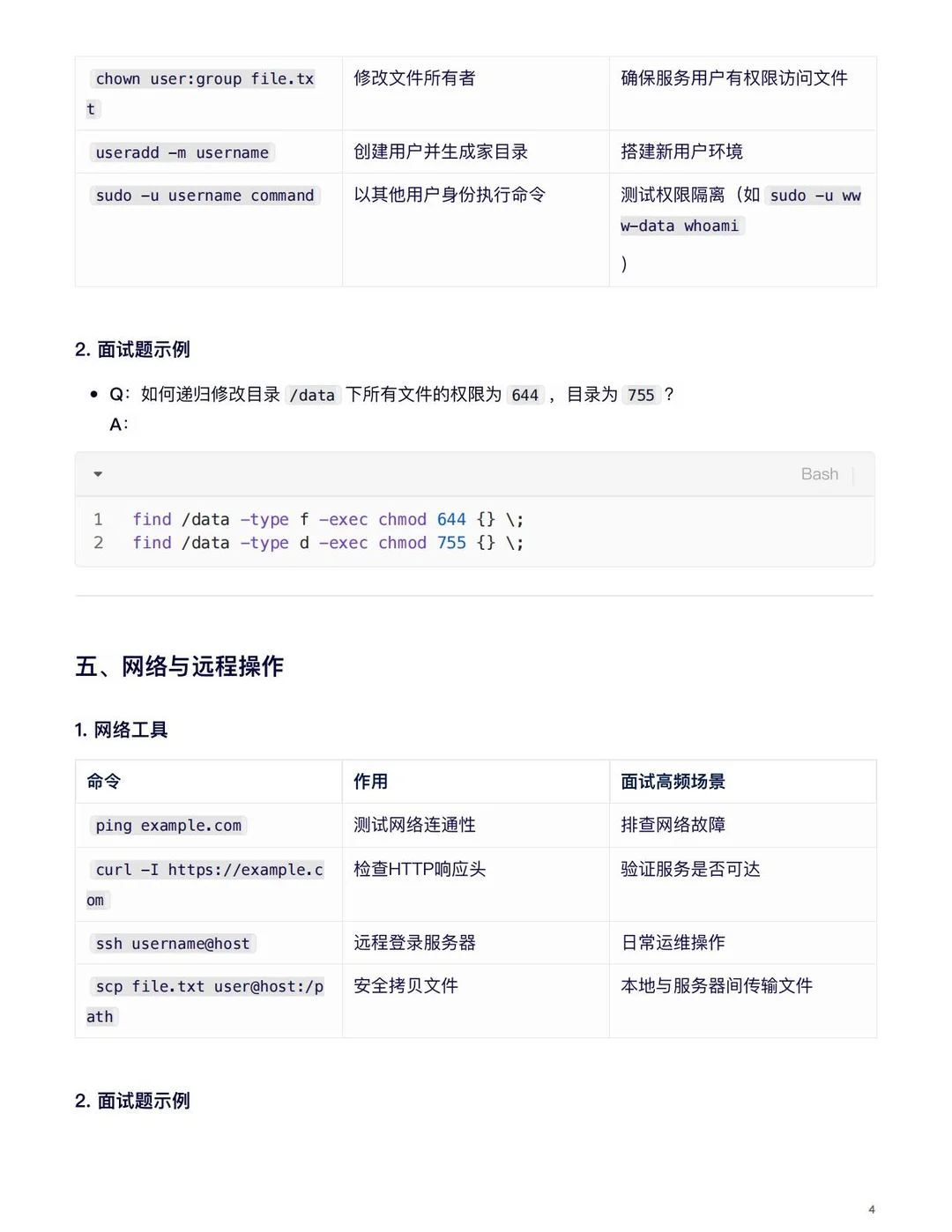 Linux常见命令：覆盖95%面试场景