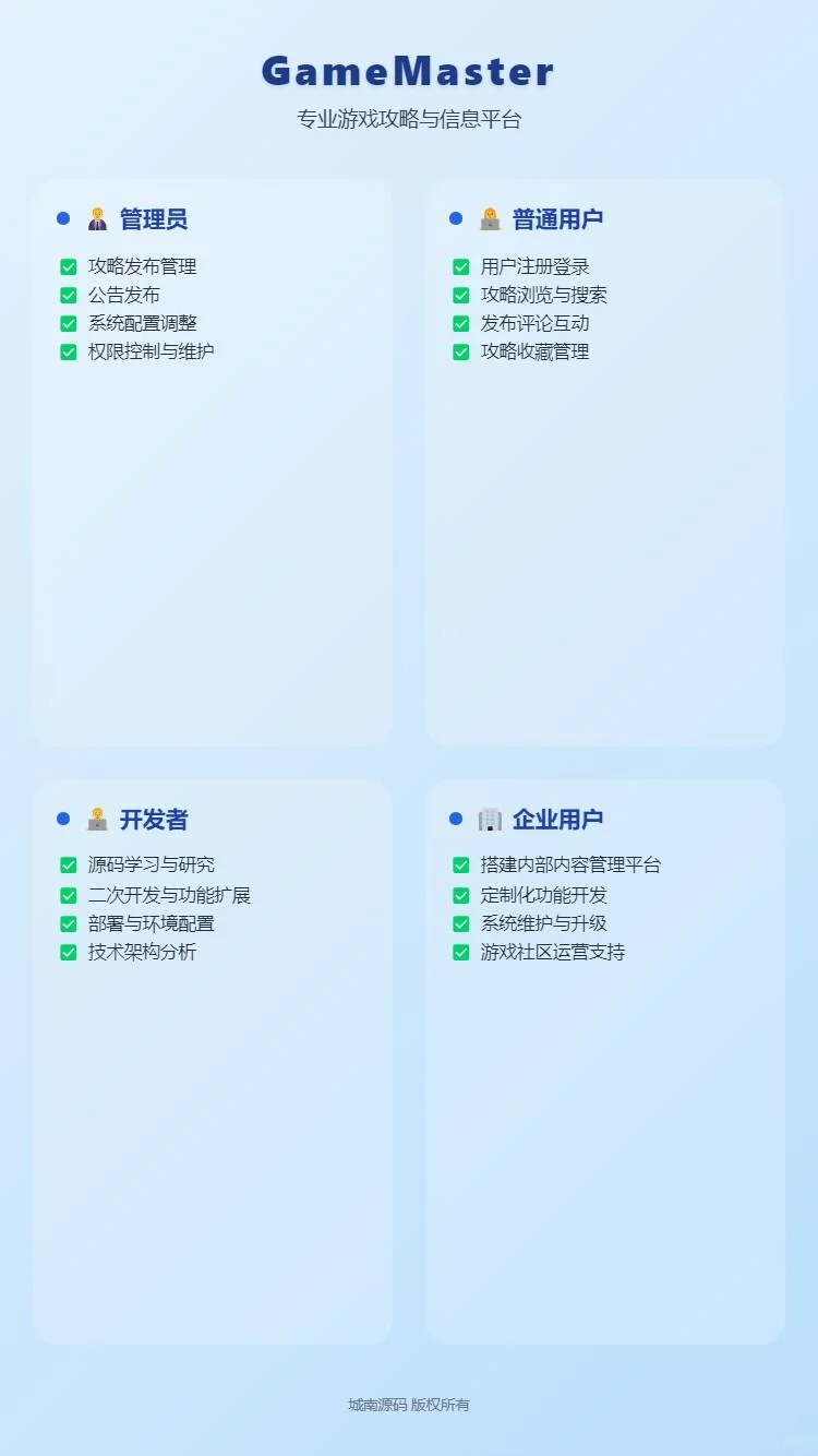 游戏攻略与信息平台