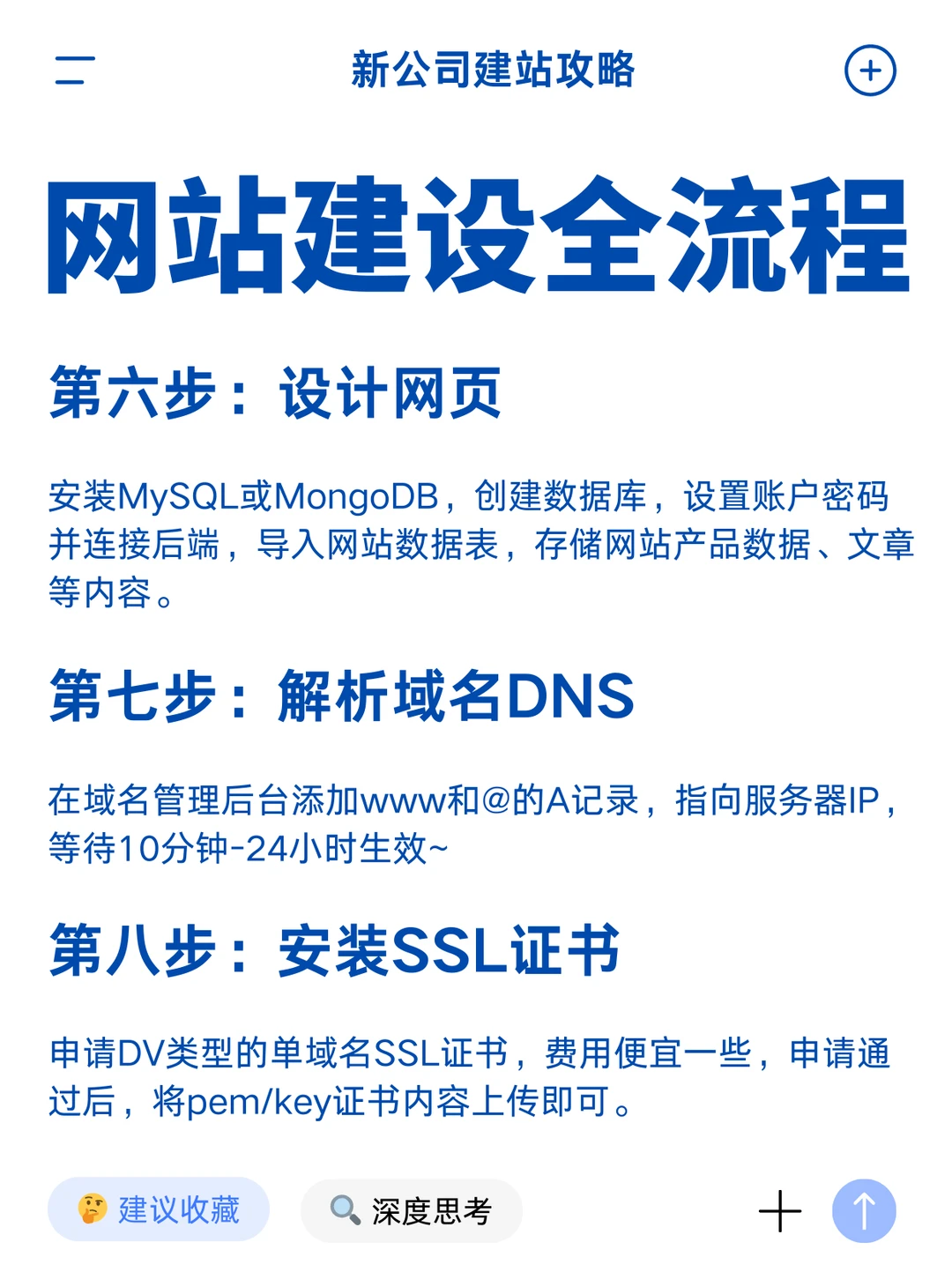 公司网站建设全流程