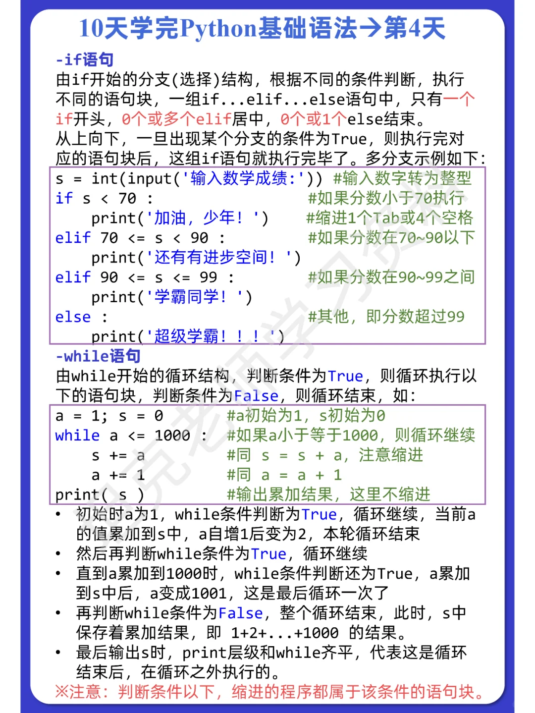 10天学完Python基础语法合集【高清版】