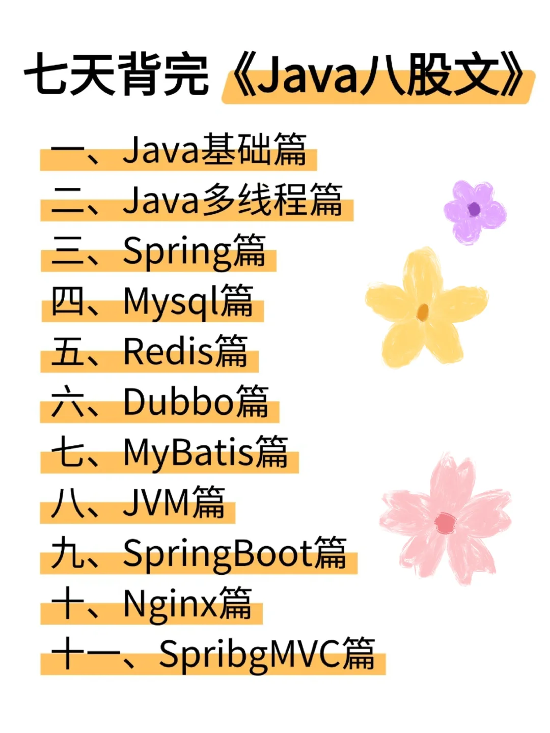 七天背完《Java八股文》，拿下offer!