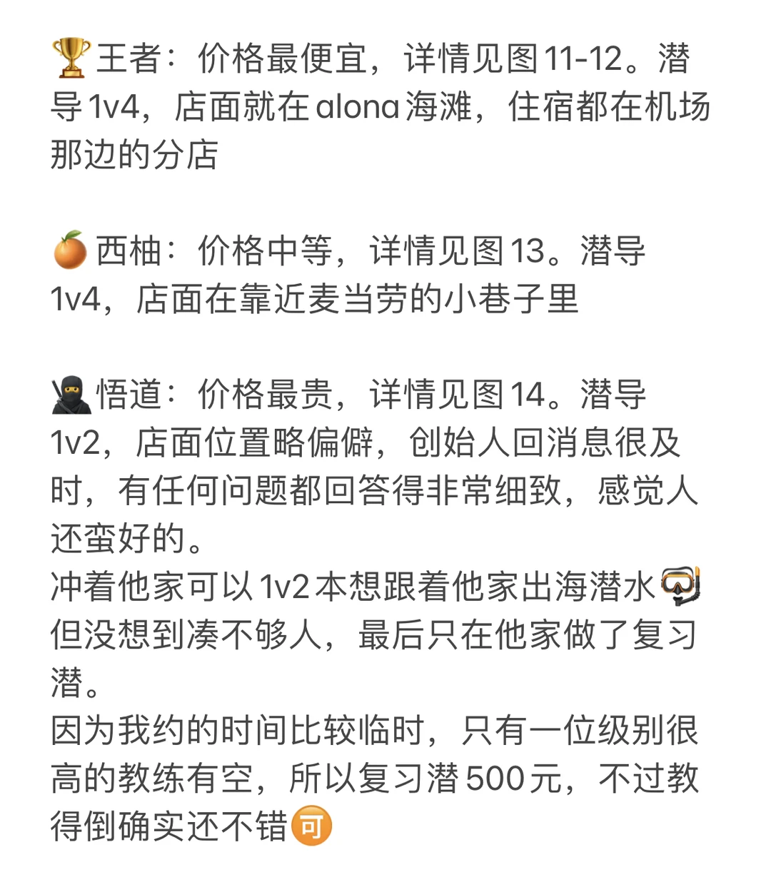 薄荷岛 潜店分享