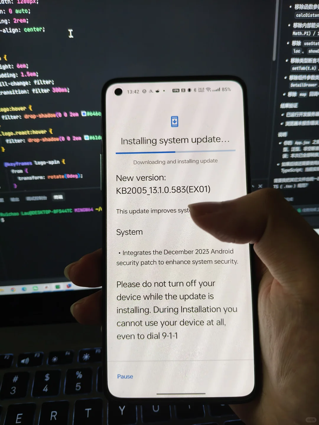 备用机刷氧OS13当安卓开发测试机