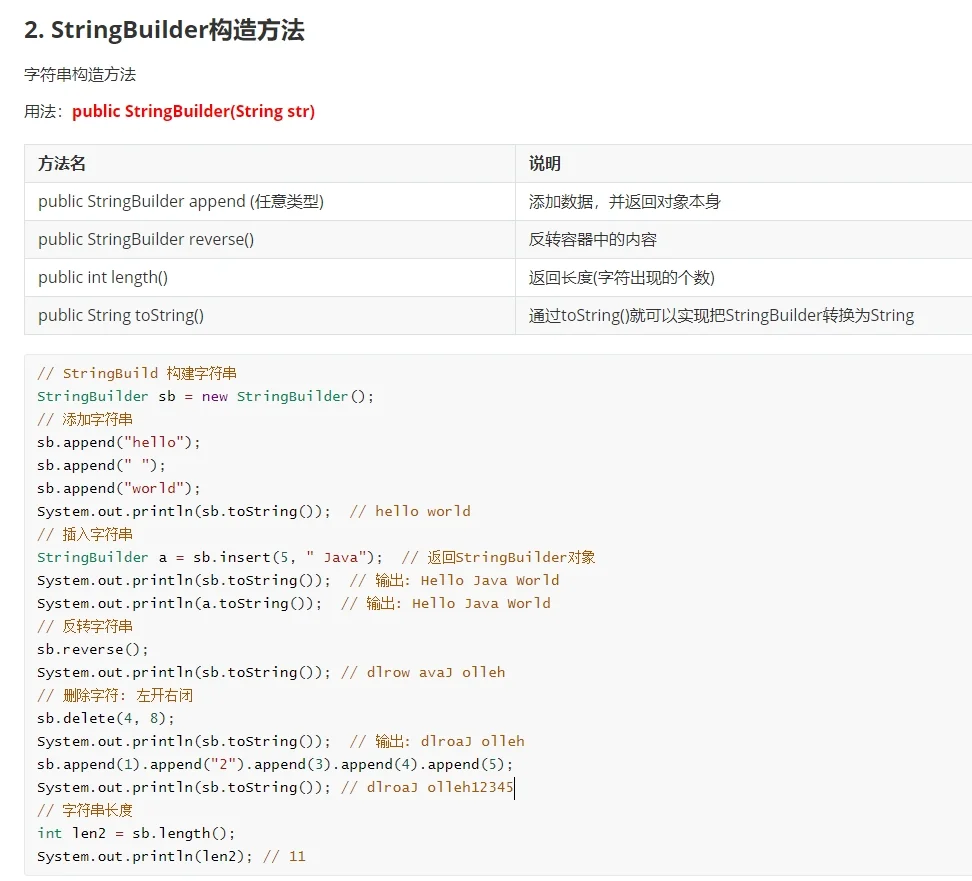 Java每日一学(2):字符串的使用