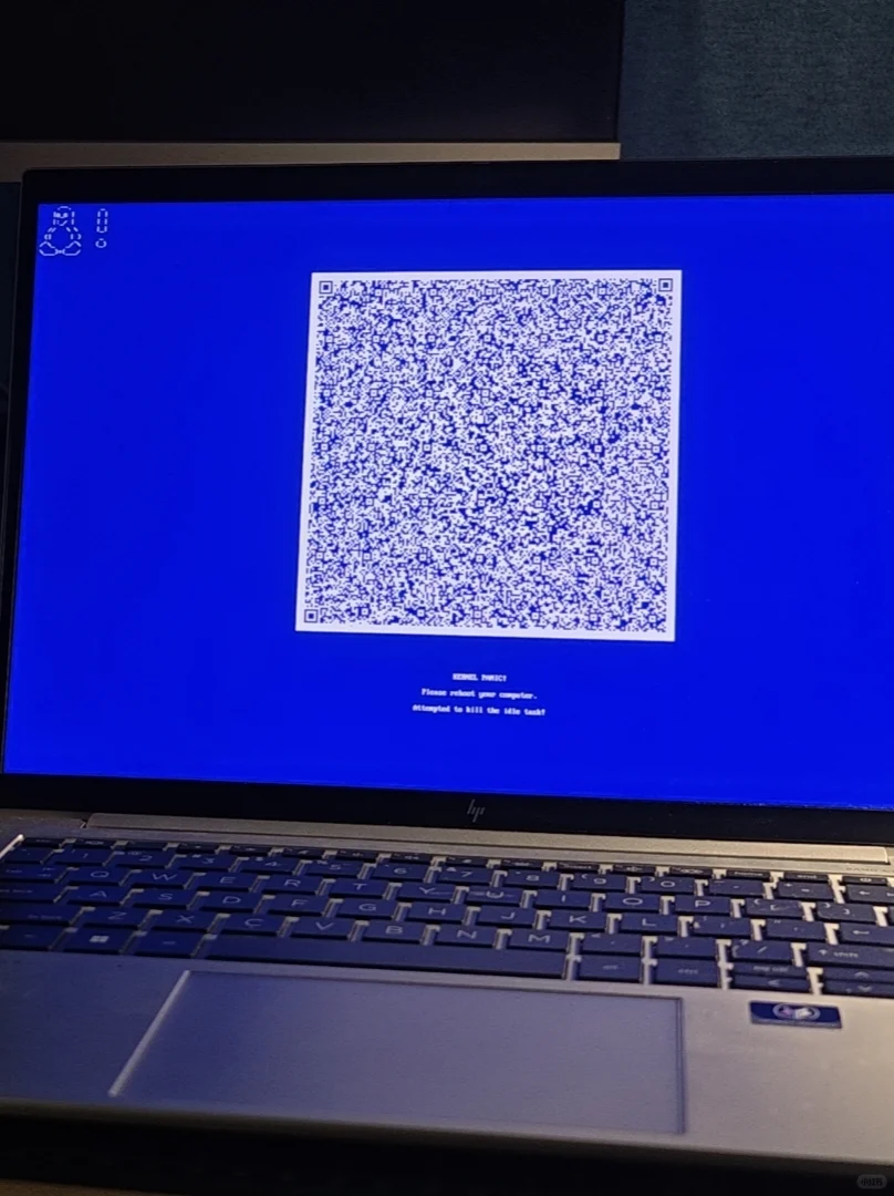 第一次见Linux蓝屏