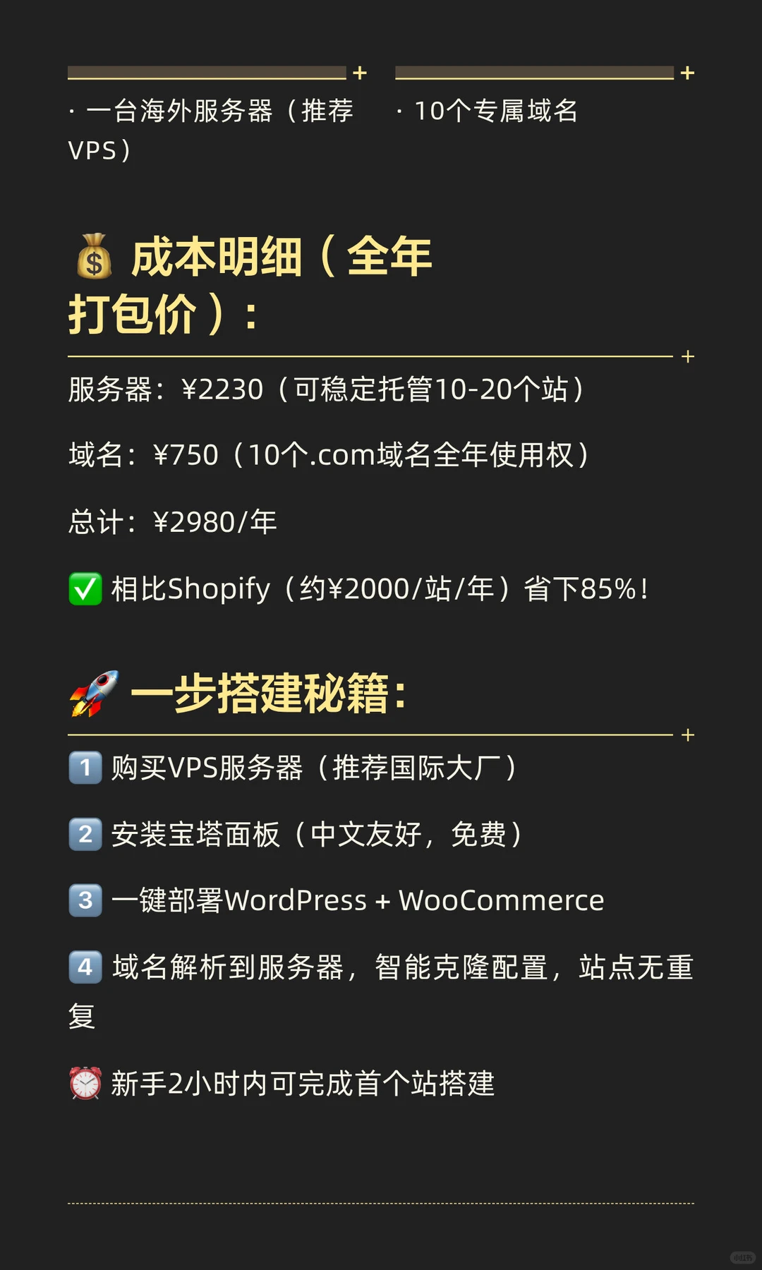 🔥「10个站群仅需2980元」独立站批量创富方