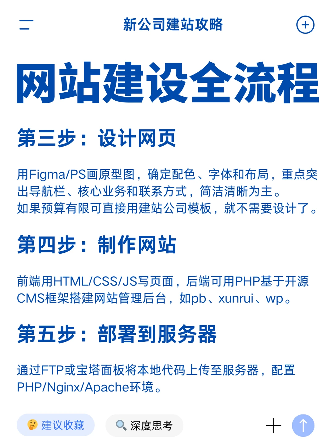 公司网站建设全流程