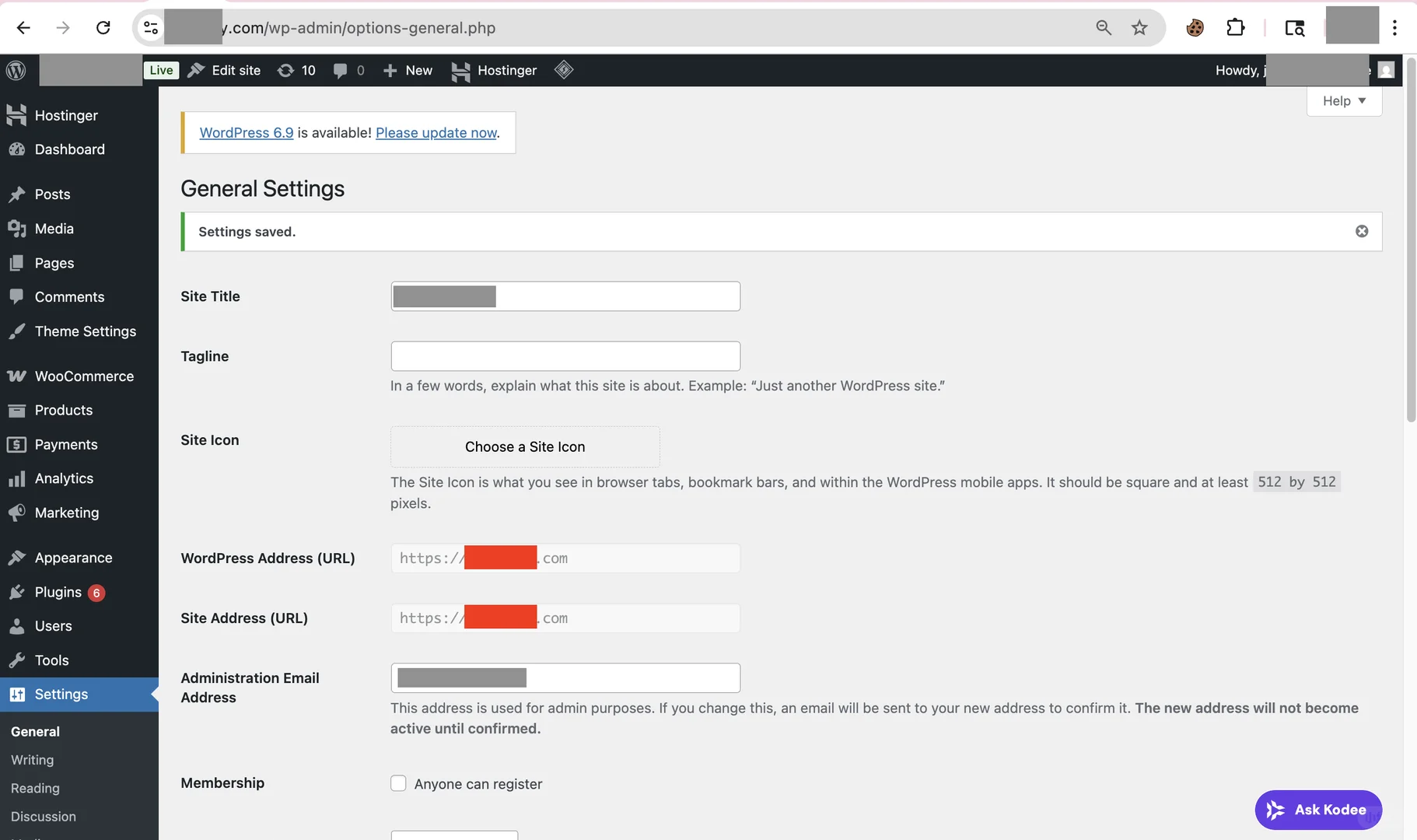 Wordpress不小心修改了站点地址解决办法