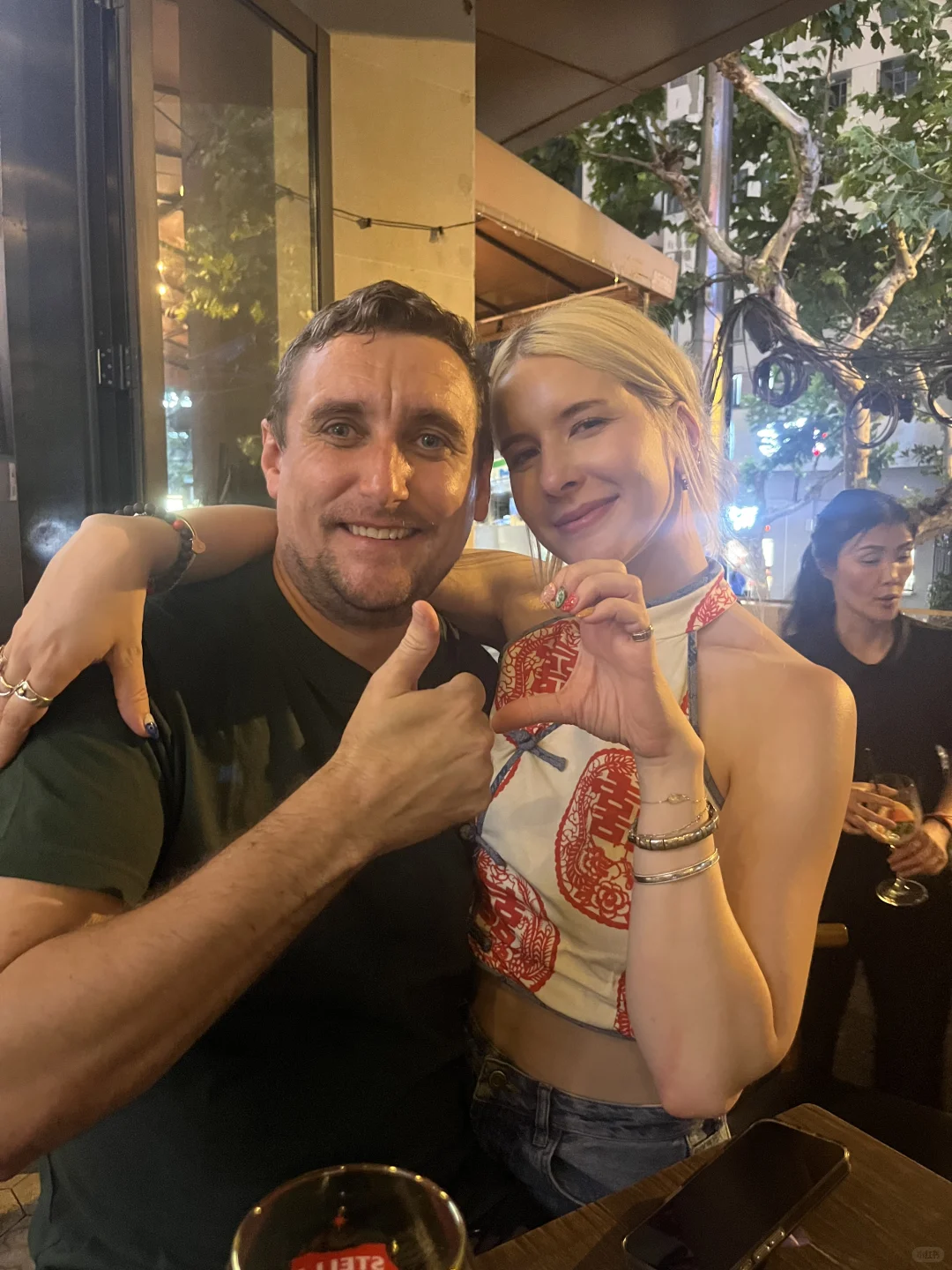 The famous Java during her trip to SH