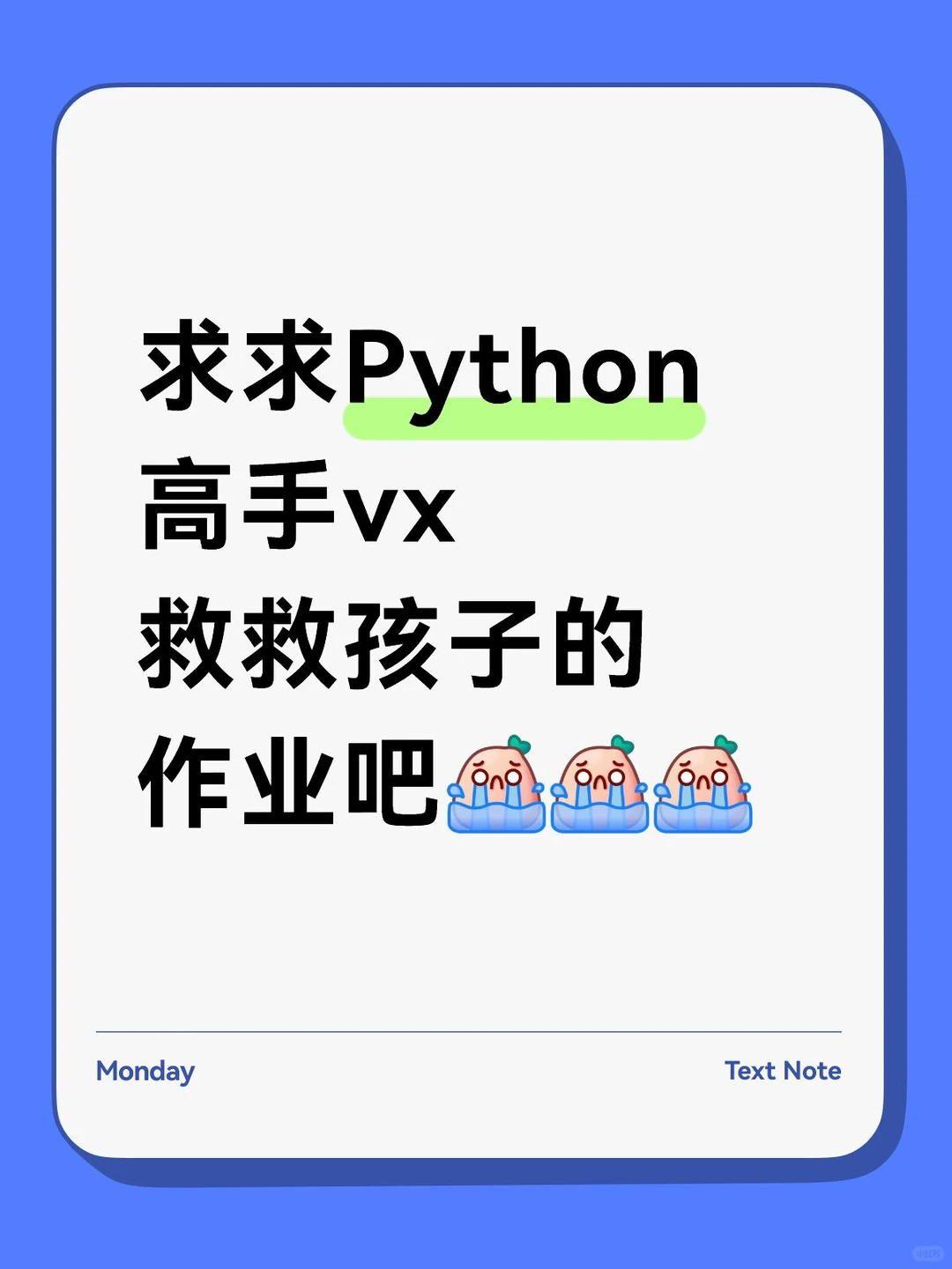 求python高手
