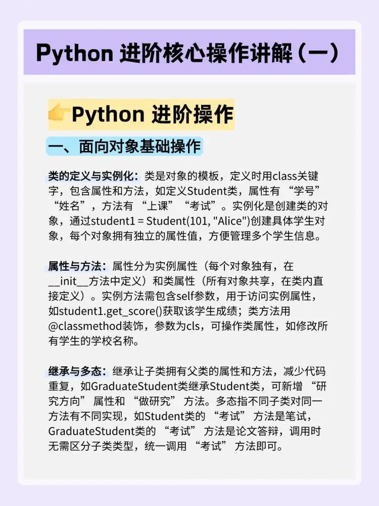 Python进阶核心操作！你真的懂吗？