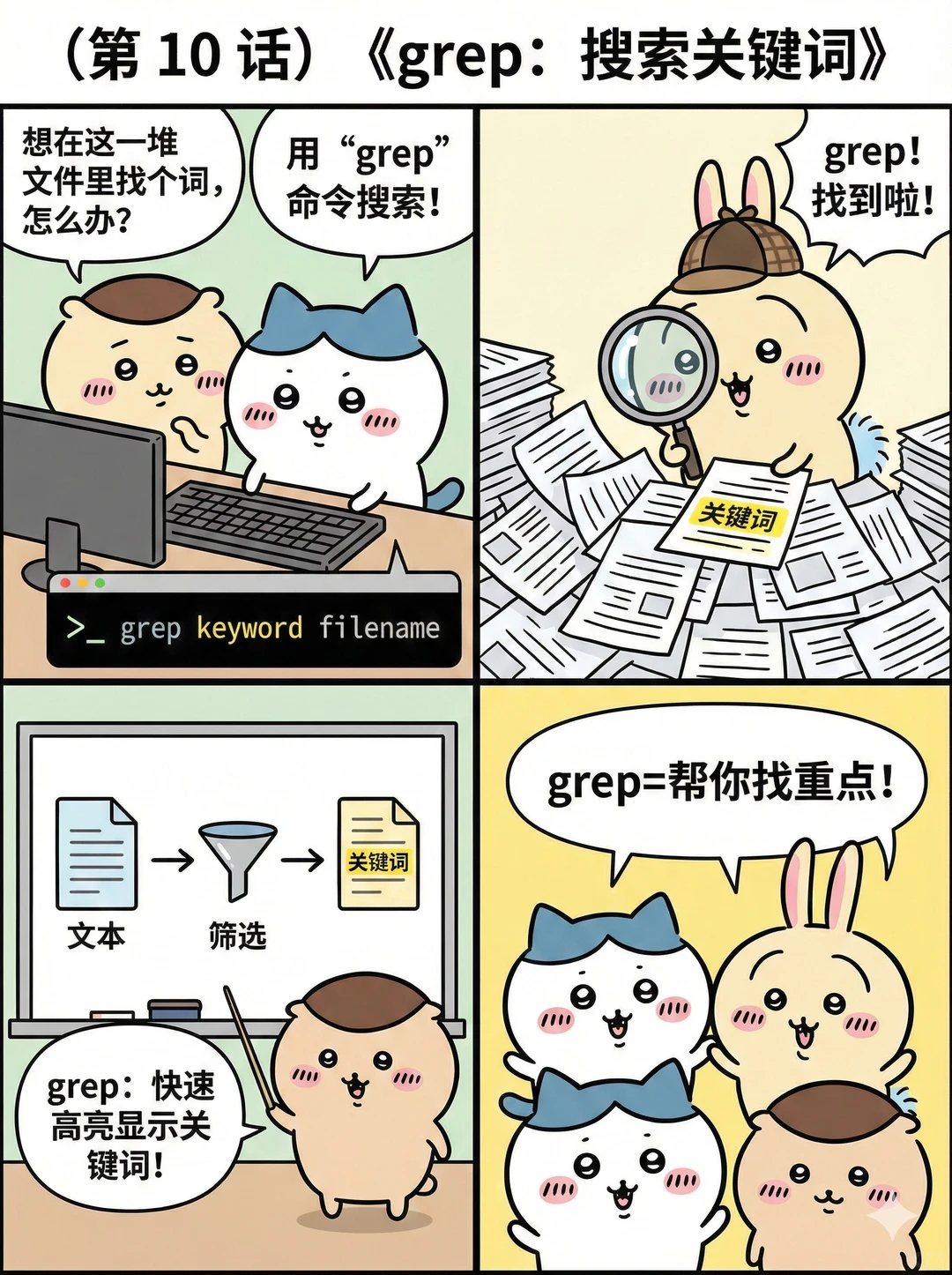 ChiikawaのLinux入门秘籍：萌到记住命令！