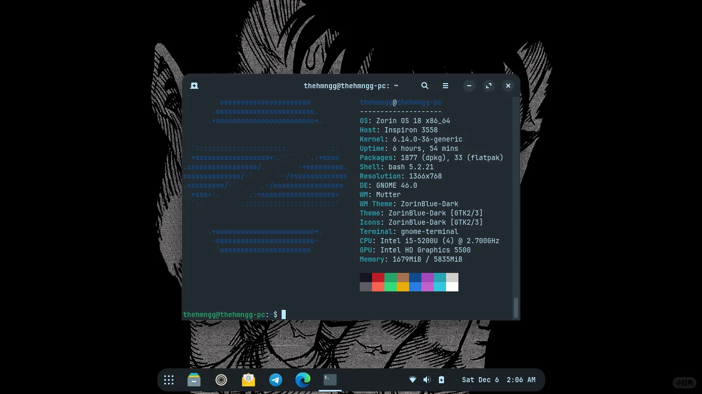 13 年笔记本电脑上的 Zorin 操作系统 🥗