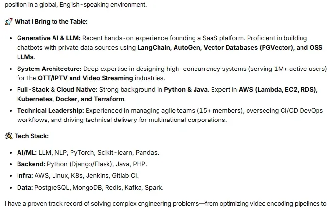 Senior Software Architect | 20+ Years XP