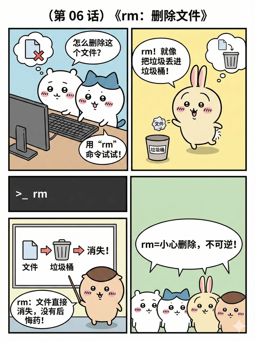 ChiikawaのLinux入门秘籍：萌到记住命令！