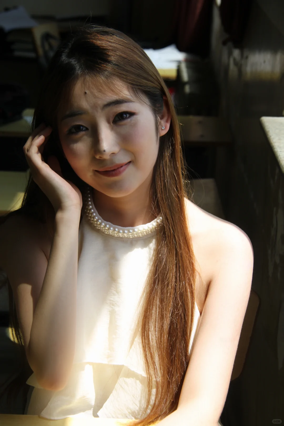 妥妥的清冷感大美女