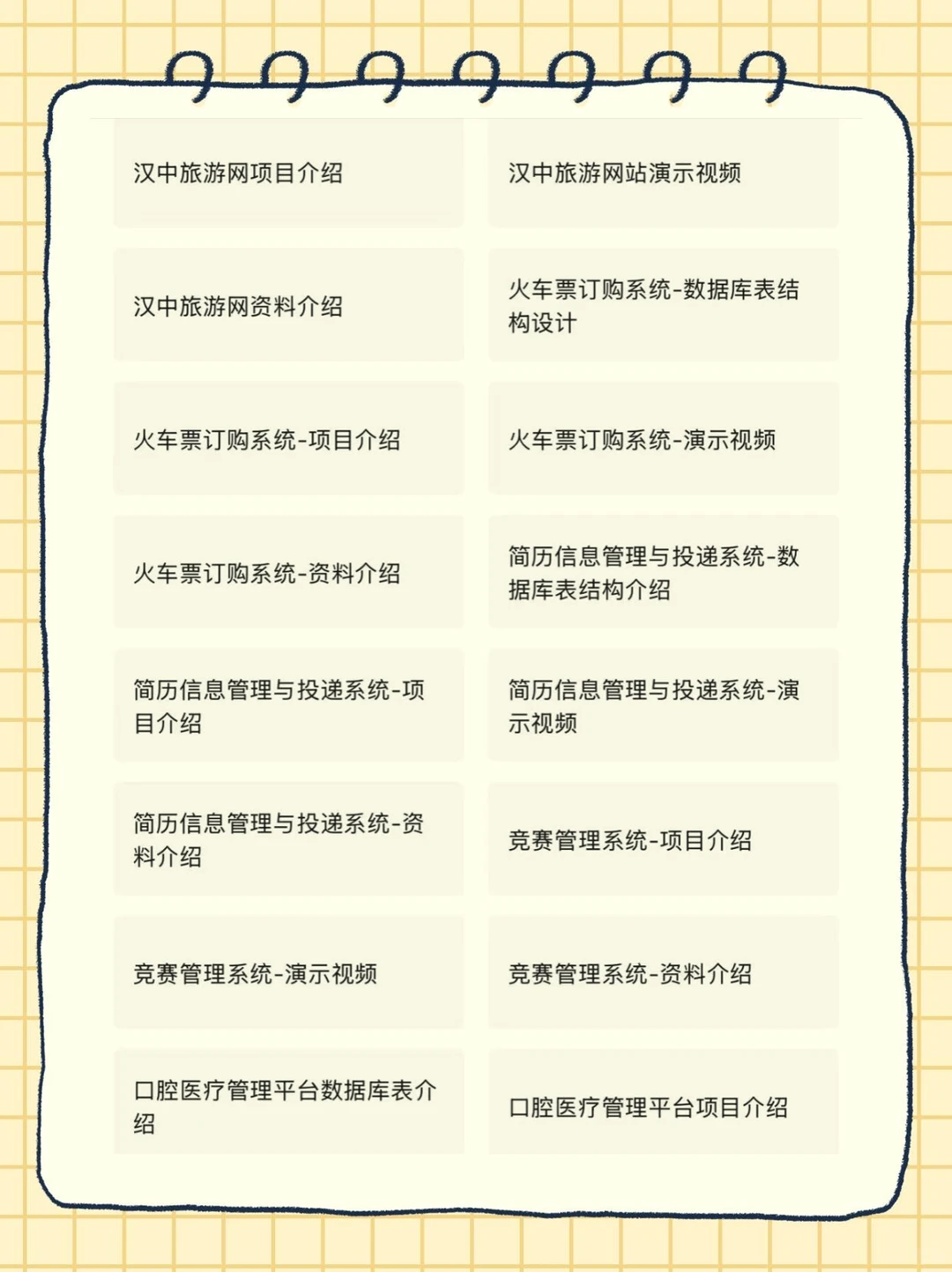 72个Javaweb毕设实战项目拿走直接用 附源码